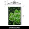 G128 Combo Pack Garden Flag Hanger 14IN & Garden Flag Happy St. Patrick's Day Plaid Shamrock Printed 12x18IN Double Sided